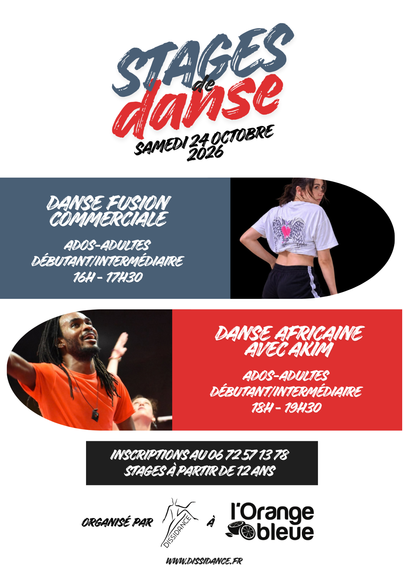 Stages de danse octobre 2026 Dissidance